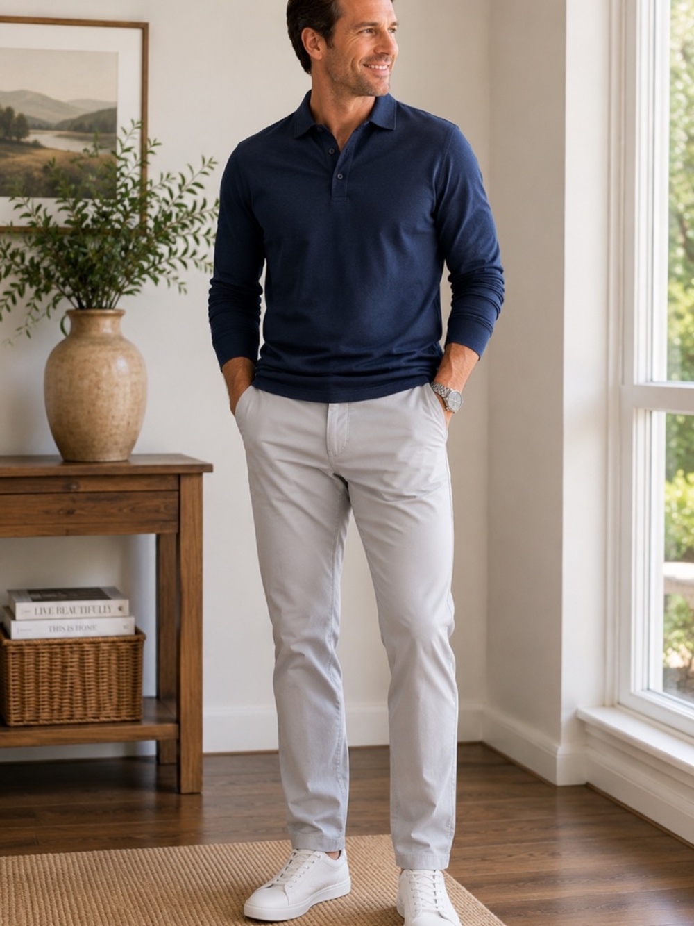 Bird Dogs Boomstick Chino Pants Men's 34x32 Light Gray Stretch Casual Golf